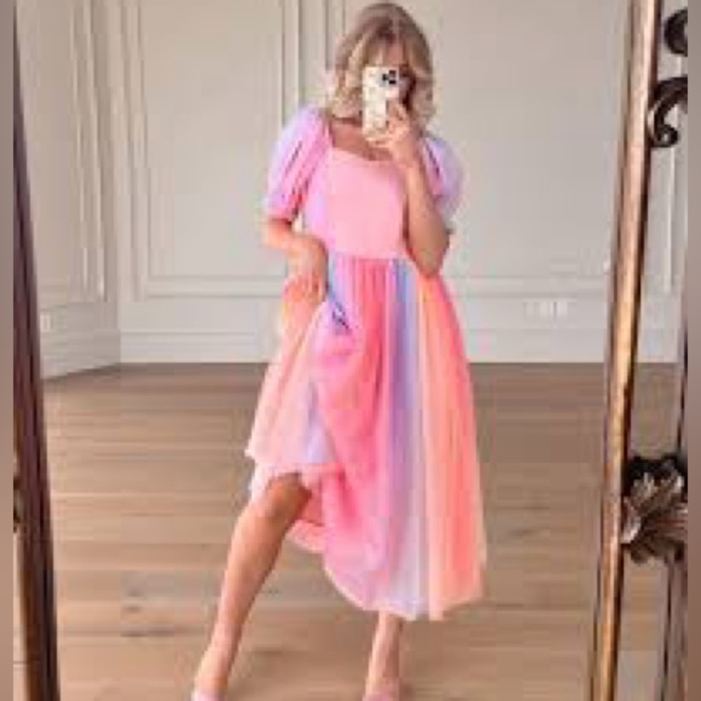 JessaKae Rainbow Dress size XL NWOT